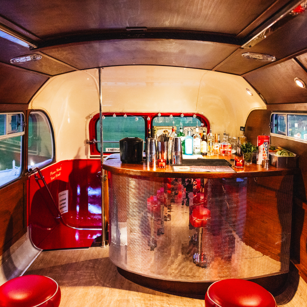 Dekerdence cockail bar on the upper deck