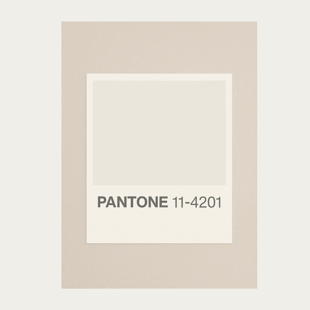 block showing the pantone colour and colour ref 11 -4201